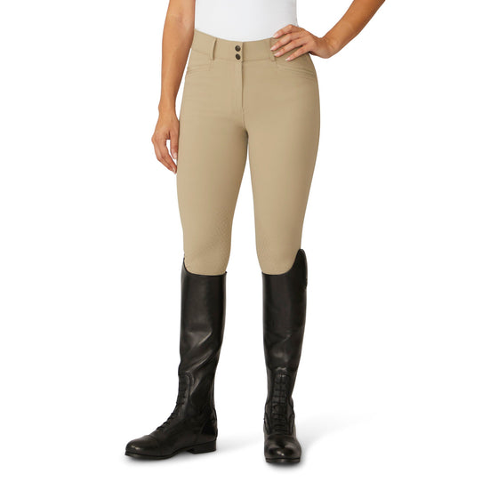 Women's Elegance Knee Patch Breech - Tan