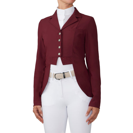 Women's Elegance Dressage Show Coat - Burgundy