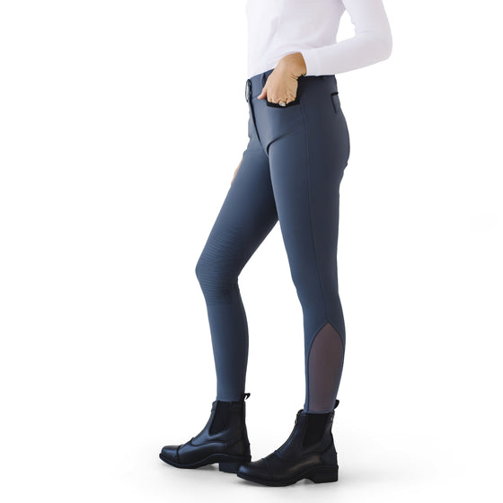Women's Dynamic Knee Patch Breech - Charcoal