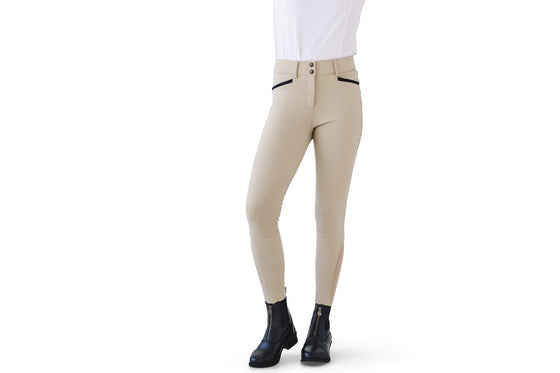 Women's Dynamic Knee Patch Breech - Show Tan