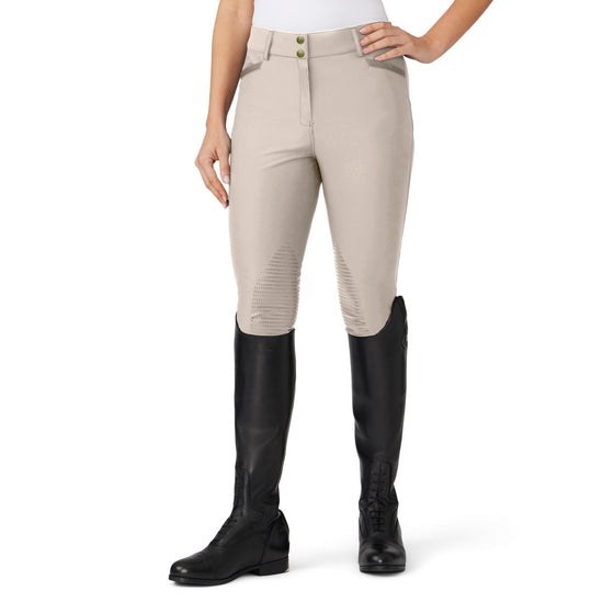 Women's Dynamic Knee Patch Breech - Tan