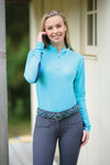 Altitude Sun Shirt Long Sleeve - Aqua/Navy