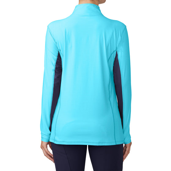 Altitude Sun Shirt Long Sleeve - Aqua/Navy