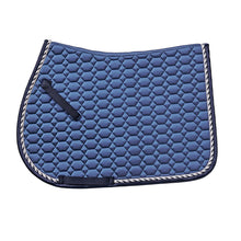  Elegance Satin All-Purpose Saddle Pad - Navy