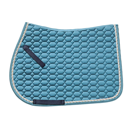 Elegance Satin All-Purpose Saddle Pad - Sky Blue