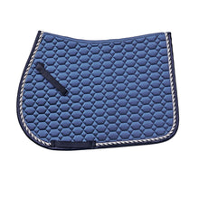  Elegance Satin All-Purpose Saddle Pad - Pony - Navy