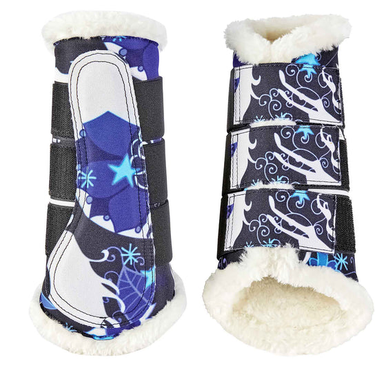 Altitude Galloping Boots - Blue Whimsical Horses