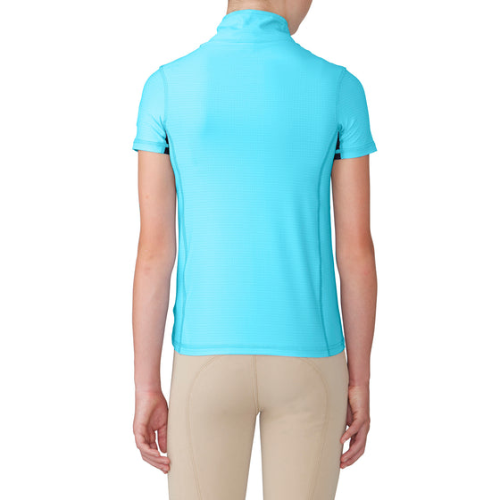 Kids' Altitude Sun Shirt Short Sleeve - Aqua/Navy