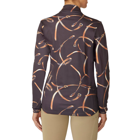 Women's Altitude II Printed Long Sleeve Sun Shirt - Black Vintage Rein