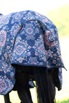 Ovation® 1200D Navy Paisley Turnout Sheet - 180g